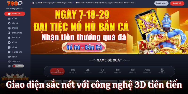 Giao diện sắc nét của 789P